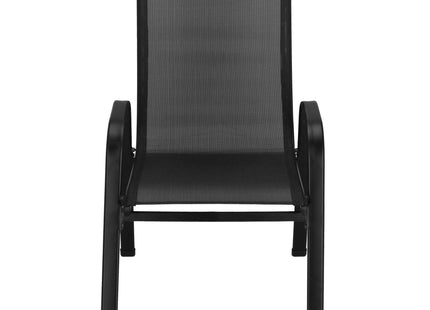 Tuinstoel | Tuinstoelen | Tuinstoel Buiten | Staal & Textileen | 130 kg | Grijs | 2 Stuks