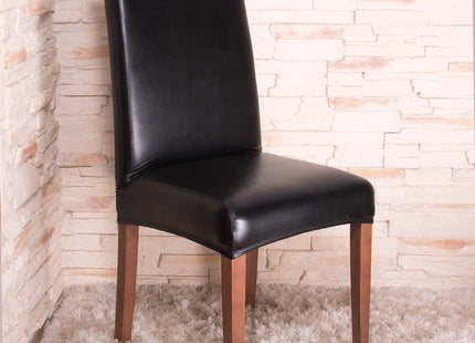 Stoelhoes - Voor Eetkamerstoelen - Met Stretch - Leer - Zwart