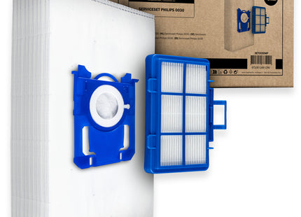 SQOON® Serviceset geschikt voor Philips PowerGo stofzuigers - Gelijk aan model: CP0538/01, Standard-BAG - Perfect voor optimale filtering en stofopvang - 11 Stuks