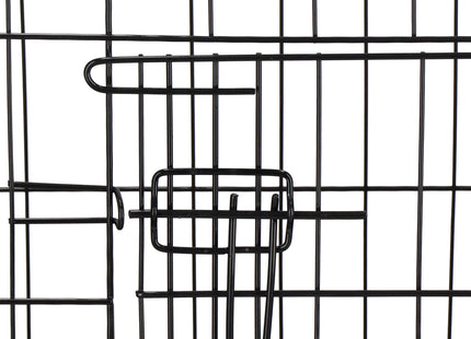 Hondenbench | Bench | Hond / Kat | 130 x 61 x 70 cm | Zwart
