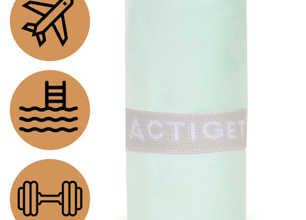 Strandlaken | Badlaken | Sneldrogend | Strandhanddoek | Microvezel | 80 x 40 cm | Mint