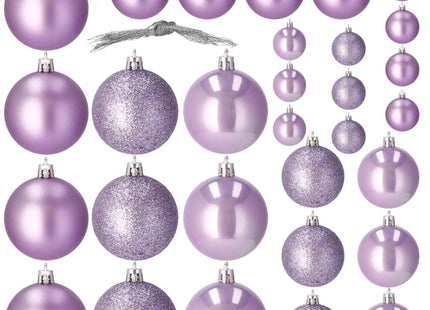 Kerstballen | 30 Stuks | 6 cm | Paars