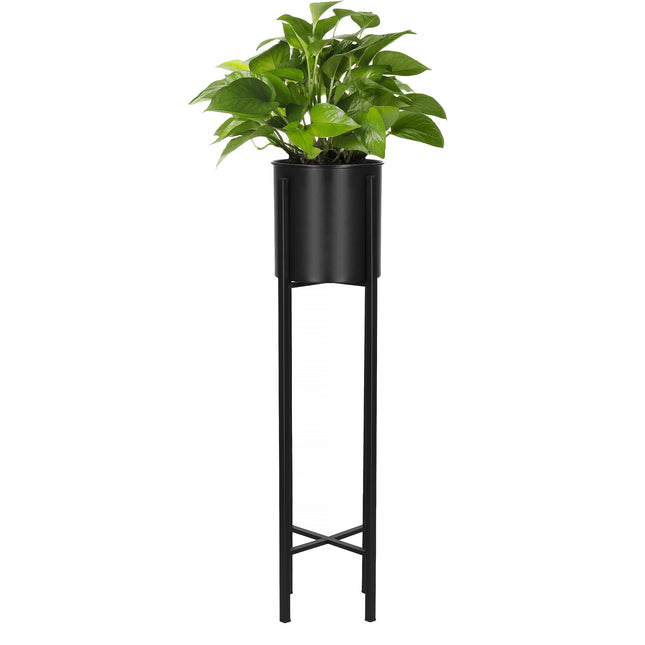 Staande Plantenbak | Plantenbakken | Metaal Zwart | 74 cm