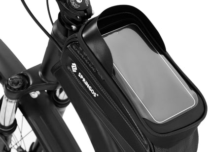 Fietstas - Frametas - Inclusief Telefoonhouder - Waterdicht - Etui/Tas - Klittenband - Zwart