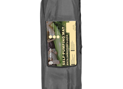 Slaapmat - Zelfopblazend - 180 cm - Inclusief Hoes - Grijs
