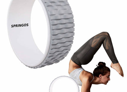 Yoga Wiel | Sport Wiel | Yoga Accessoires | 33 cm | Grijs