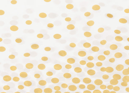 Tafelzeil - Tafelkleed - Waterdicht - Afwasbaar - Wit - Goud - 272 x137 CM
