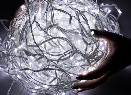 IJspegel Verlichting | 20 m + 2.5 m Snoer | 500 LED | Koel Wit | Koppelbaar | Flits