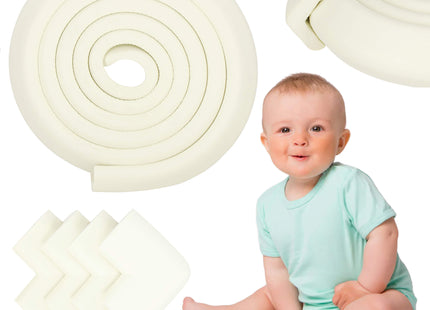 Hoekbeschermers - Meubelrandbeschermers - Kindvriendelijk - Veilig - Creme - 10 Stuks