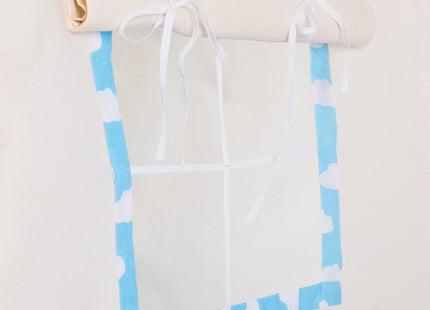 Tipi Tent | Wigwam Speeltent | 120x100x180 cm | Met Mat en Kussens | Naturel Blauw | Wolken