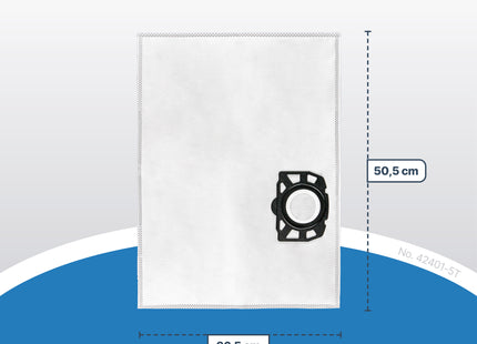 SQOON® Stofzuigerzakken geschikt voor Karcher WD 2 PLUS & WD3 series - KFI 357 - Model 2.863-314.0 - 5 stuks