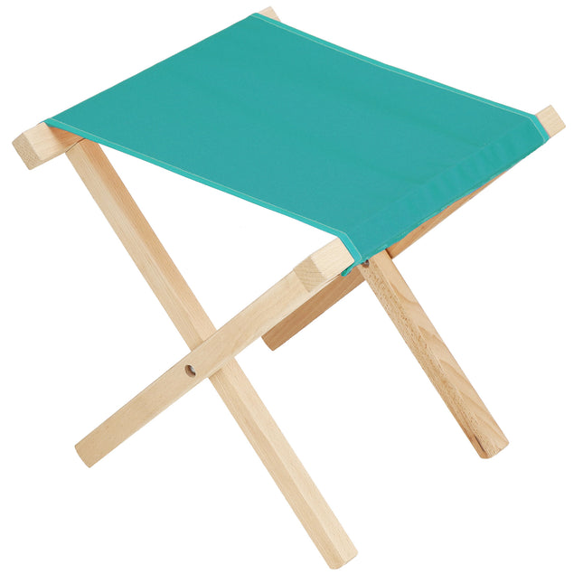 Campingkruk - Kampeerkruk - Viskruk - Voetensteun - Opvouwbaar - Turquoise