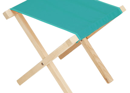 Campingkruk - Kampeerkruk - Viskruk - Voetensteun - Opvouwbaar - Turquoise