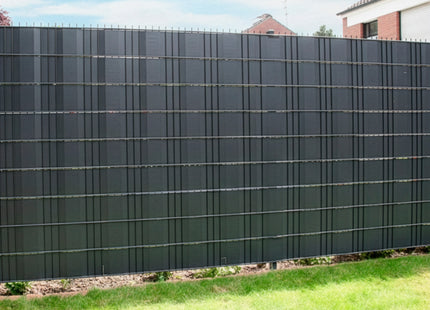 Vlechtband | Privacyfolie | Vlechtband Voor Tuinafsluiting | PVC | 50 m | 450 g/m² | 19 Cm | Antraciet