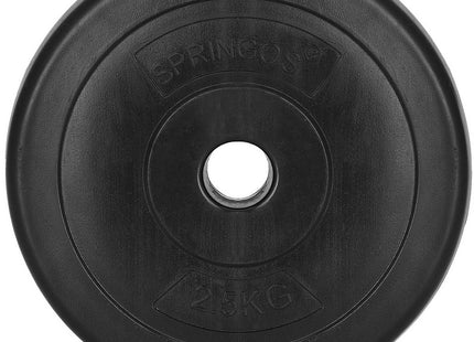 Halterschijven | 4 x 2.5 kg | Kunststof | Zwart