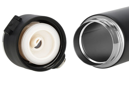 Thermosfles - Thermoskan - LCD- Display - 350 ML - RVS - Zwart