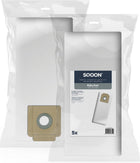 SQOON® Stofzuigerzakken Geschikt voor Kärcher T7 / T9 / T10 3-D - Vervangt 6.904-333.0 / 69043330 / 6.904-335.0 / 69043350 - 5 Stuks