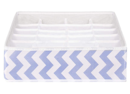 Lade Organizer | 24 Vakken | Blauw/Wit | 33 x 33 cm