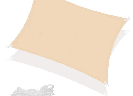 Schaduwdoek | Zonnezeil | Vierkant | 4 x 2 m | 90% Schaduw | Beige