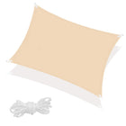 Schaduwdoek | Zonnezeil | Vierkant | 4 x 2 m | 90% Schaduw | Beige