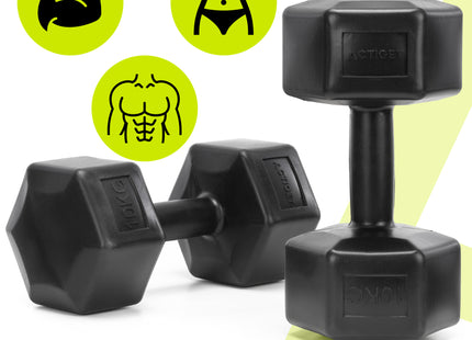 Dumbbell Set - 10 KG - Zwart - Oefengewichten