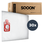 SQOON® Stofzuigerzakken geschikt voor Numatic Henry / James / PPR240 – Gelijk aan model: 604015 – High Filtration – 30 Stuks