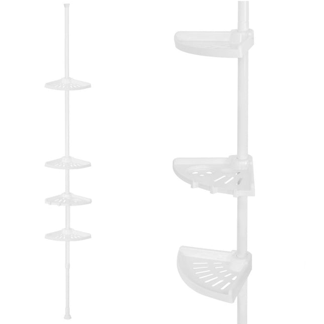 Douche Rek | Uitschuifbaar Van 110-255 CM | Wit