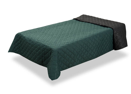Plaid - Sprei - Groen - Dubbelzijdig - Gewatteerd - 160 x 200 Cm