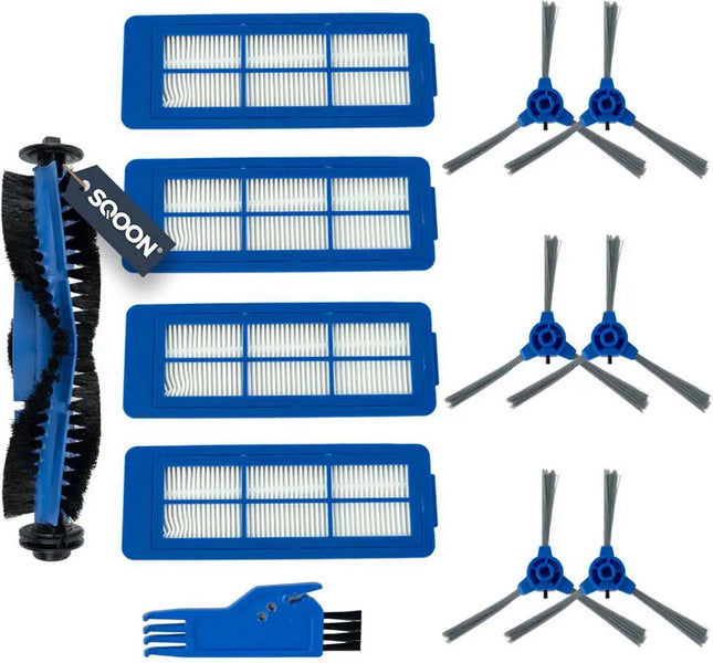 SQOON®  Onderhoudsset Geschikt voor Eufy RoboVac G10 / G20 / G30 Serie – 12-delig