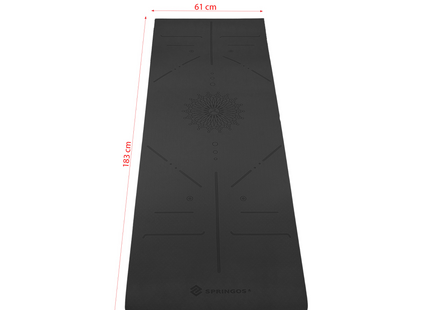 Yoga Mat | Extra Dik (6 mm) | Zwart/Grijs