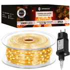 Kerstboomverlichting | Met 1000 LED Lampjes | Draden | Warm Wit | Zwart