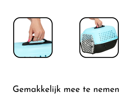 Springos Reismand | Reismand kat | Blauw/Zwart