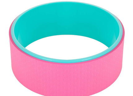 Yoga Wiel | Sport Wiel | Yoga Accessoires | 33 cm | Roze/Mint