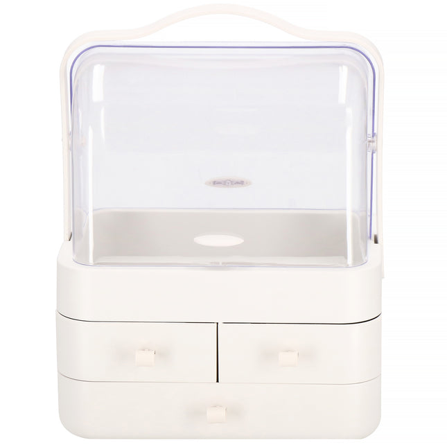 Make Up Organizer - Sieraden Houder - Opbergdoos - Wit - 39,5x29,8x20,4cm