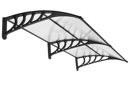 Deurluifel - Transparant - Kunststof - Uv - Bestendig - 200 x 100 cm - Zwart