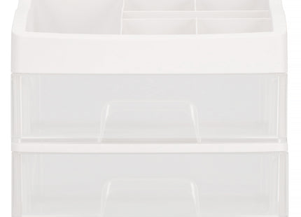 Make Up Organizer | Sieradendoos | Meerdere vakken | Lade Kast | Wit | 23x16,5x20cm