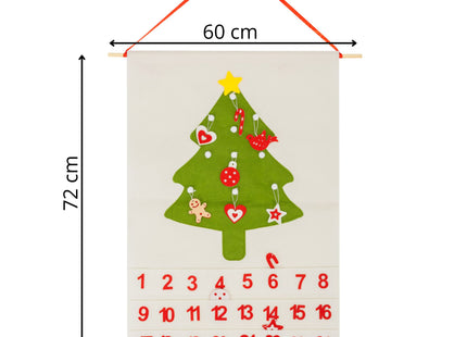 Adventskalender | 24 lades | Vilt | Kerstboom
