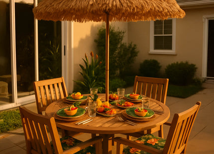 Parasol | Strand Parasol | Parasols | Opvouwbaar | Hawaiiaans | 160 cm | Bruin