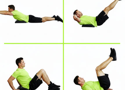 Ab Mat | Buikspiertrainer | Ab Trainer | Zwart | 38 x 30 cm
