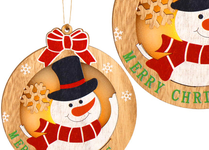Kersthanger | Kerstboomhanger | Kerstversiering | Lichtgevend | Sneeuwpop