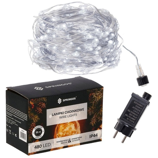 Kerstverlichting | 48 m + 3 m Snoer | 480 LED | Koel Wit