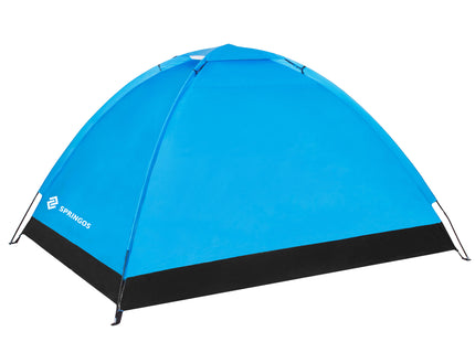 Koepeltent | Toeristentent | Kampeertent | Tent | Waterdicht | 2 Persoons | Grijs / Zwart / Blauw | 150 x 200 x 110 cm