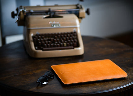 Leren Laptop Sleeve - Voor MacBook Pro 14 Inch - Laptophoes - Bruin