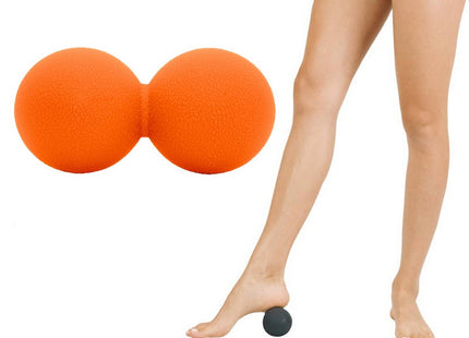 Massage Bal | Triggerpoint Bal | Peanut Ball | Lacrosse Bal | Massage | Oranje | 12 cm