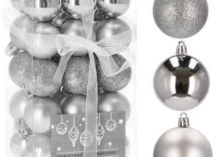 Kerstballen | 30 Stuks | 3 cm | Zilver