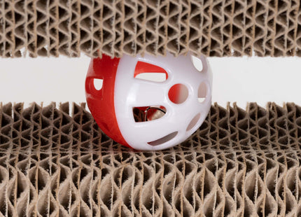 Krabpaal - Voor Katten - Meubelbescherming - Met Bel - Kattenkruid - 50 cm - Bruin