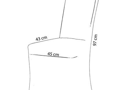 Stoelhoes - Voor Banketstoel - Met Stretch - Wit