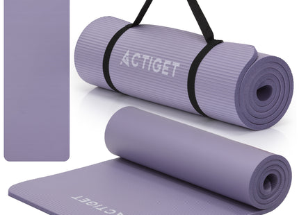 Actiget® Yogamat - Extra Dik - Inclusief Draagriem - 183 x 61 x 1,5 CM - Paars