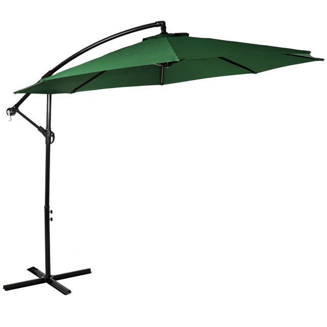 Zweef Parasol | Kantelbaar | Waterafstotend | Groen | Ø 300 cm