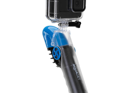Snorkelmasker - Duikmasker - Duikbril - Camera Houder - Snorkel - Face Masker - DRY Top - Verstelbaar - L/XL - Blauw